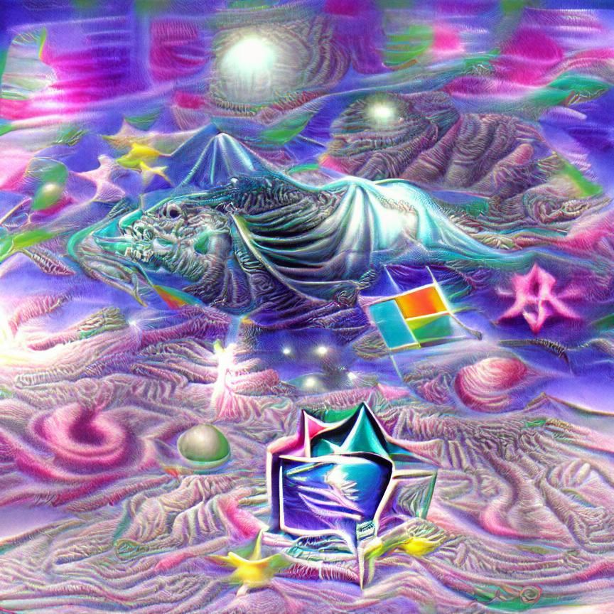 Vaporwave Holographic Astral Cosmic Illustration in 8K