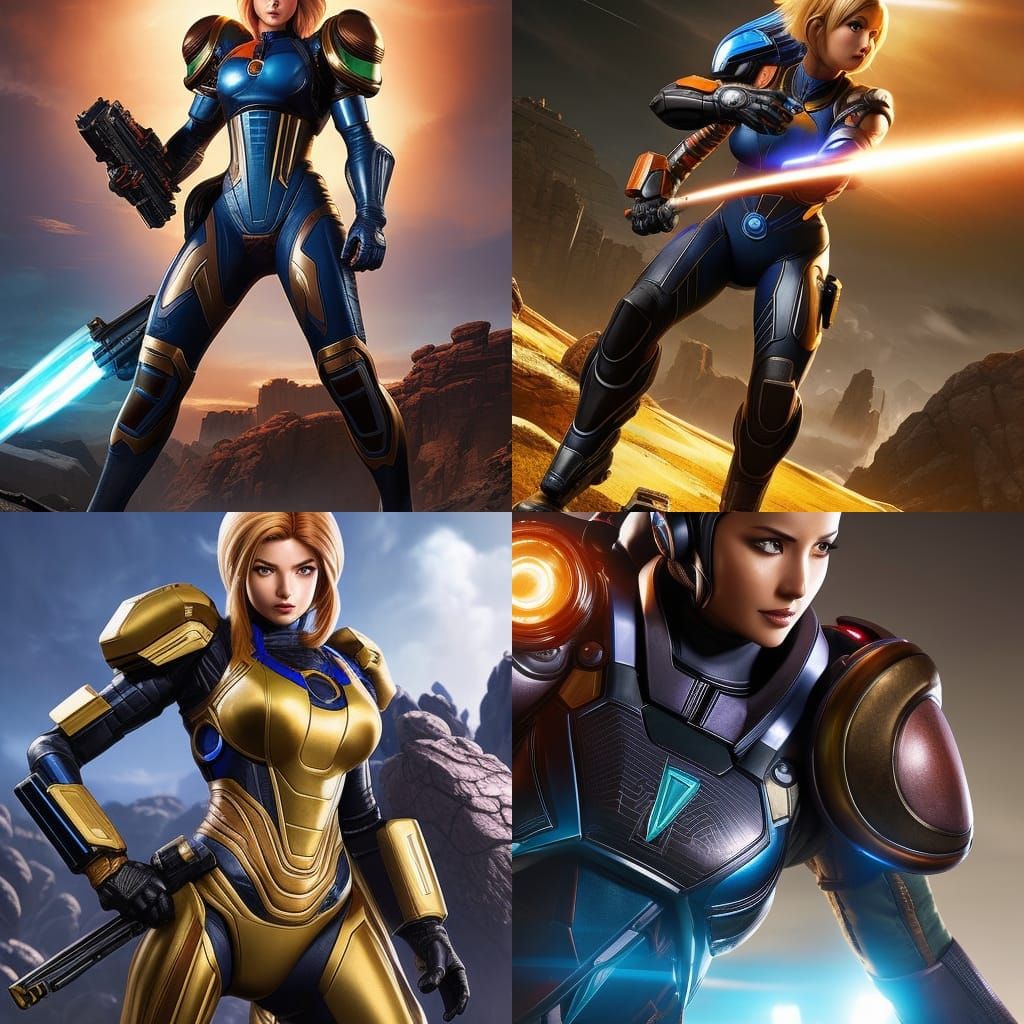 Samus Aran Apex Legends Character Portrait