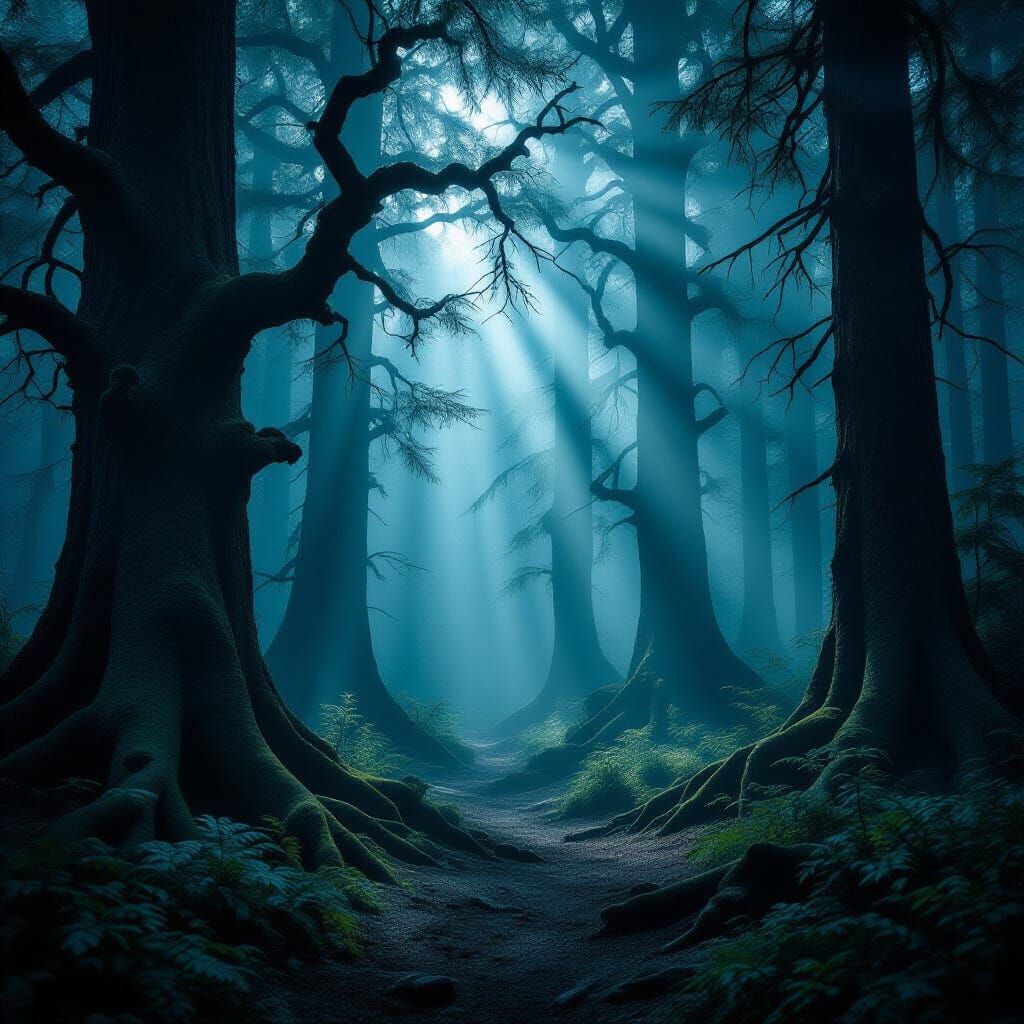 Haunted Forest Cinematic Film Still