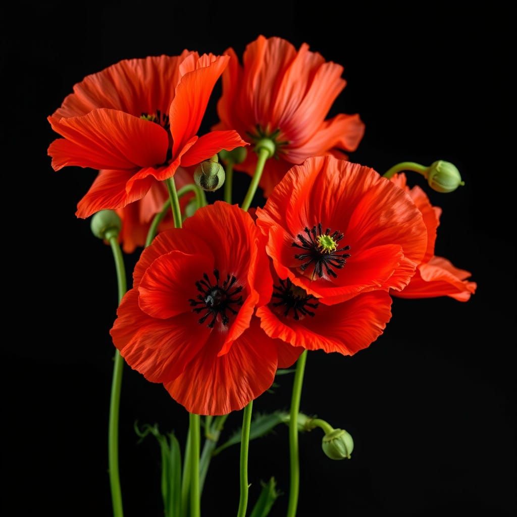 Red Poppy Flowers