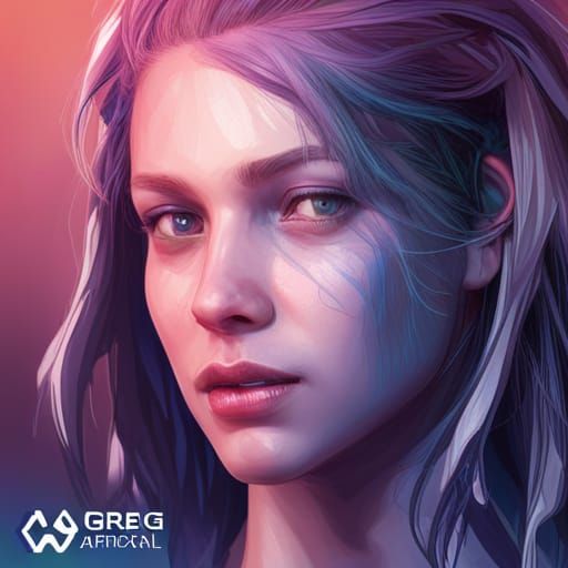 Detailed AI Portrait in Art Nouveau Style