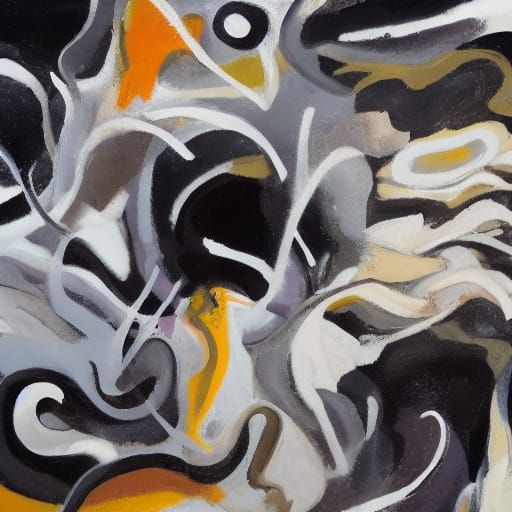 Surrealist Biomorphic Forms in Dreamlike Composition