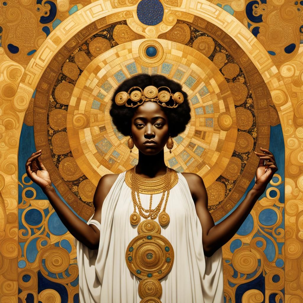 Hygeia in Art Nouveau Rococo Architecture