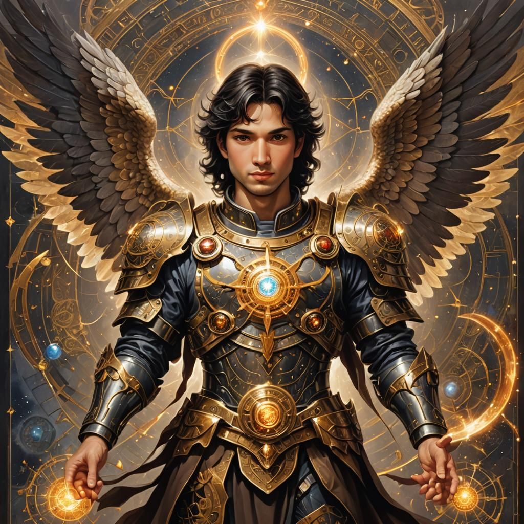 Archangel Metatron with Merkabah Cube