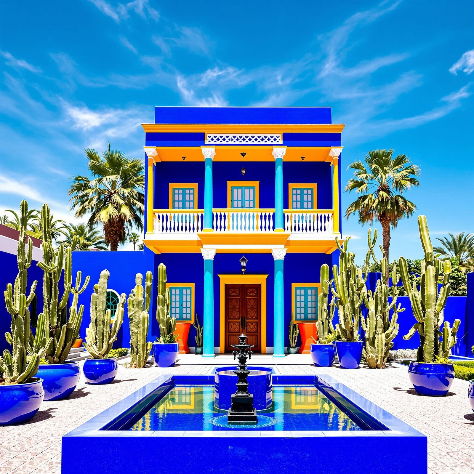 Iconic Cobalt Blue Villa in Majorelle Garden, Marrakech