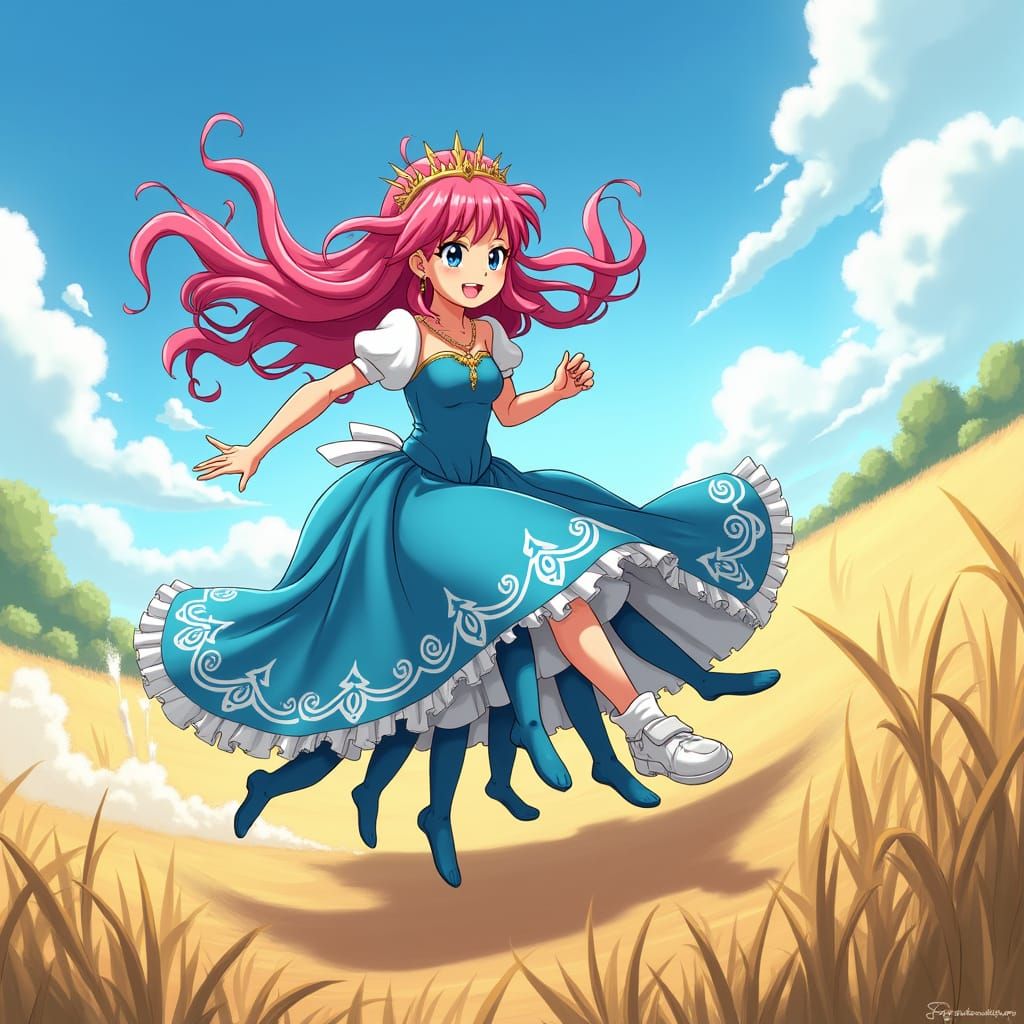 Cartoon Princess Runs at Impossible Speed