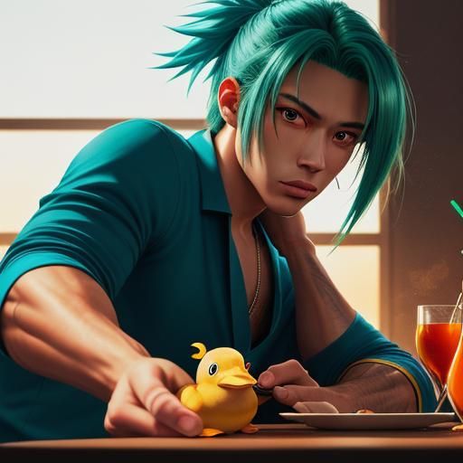 Anime Portrait: Expressive Characters in Vibrant Manga Style