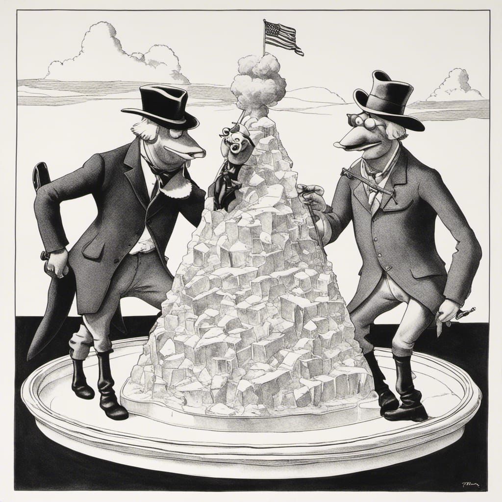 Political Cartoon from the 19th Century. The context of which is entirely forgotten.