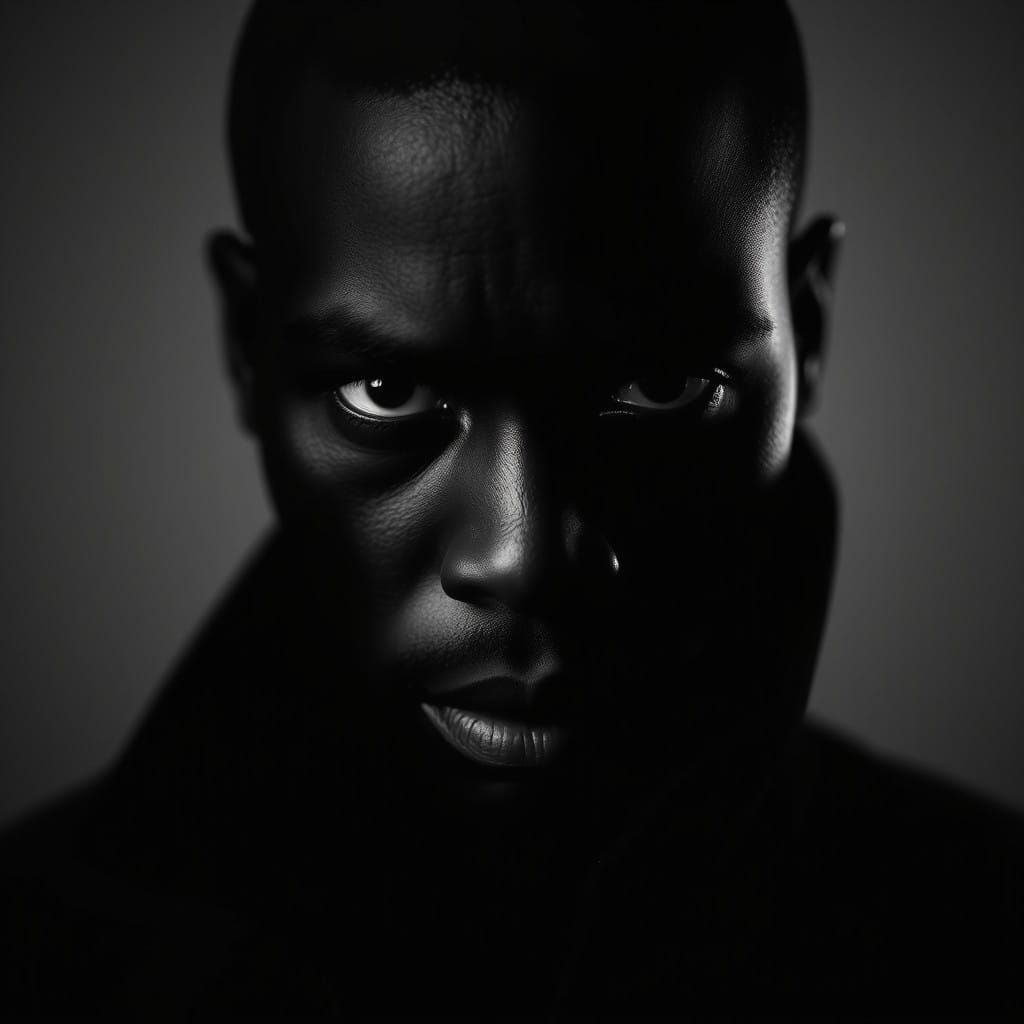 A Mysterious Figure in Monochrome