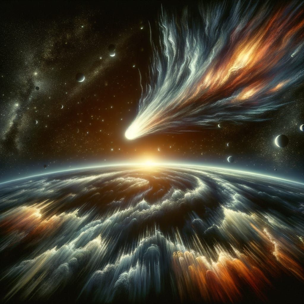 Dramatic Comet Plunges Through Earth's Atmosphere