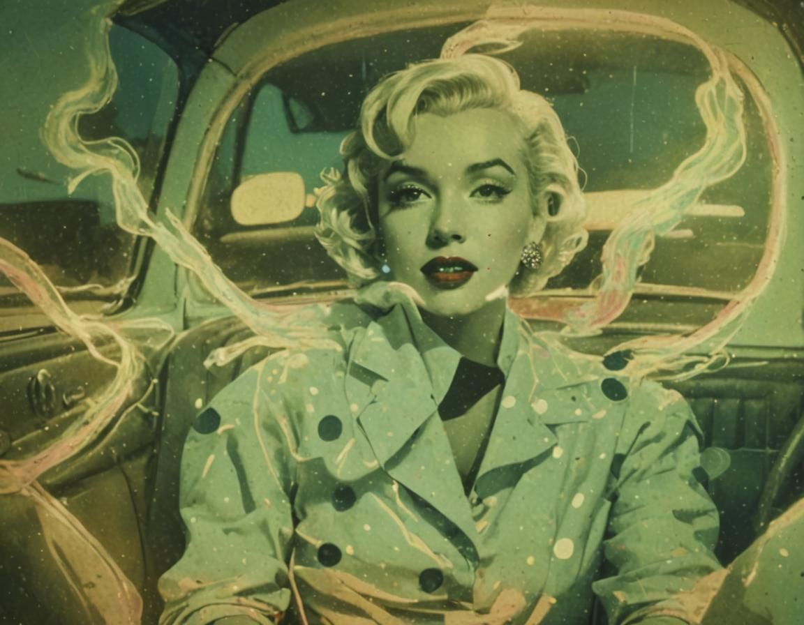 Pop Art Monster Marilyn in Warhol Style