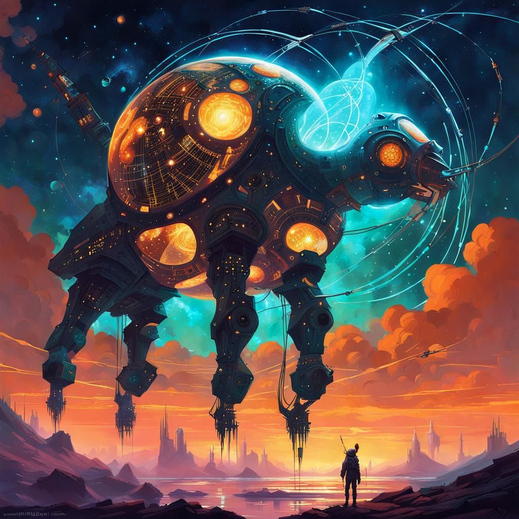 Cosmic Entity in Cloud Nebula Dimension