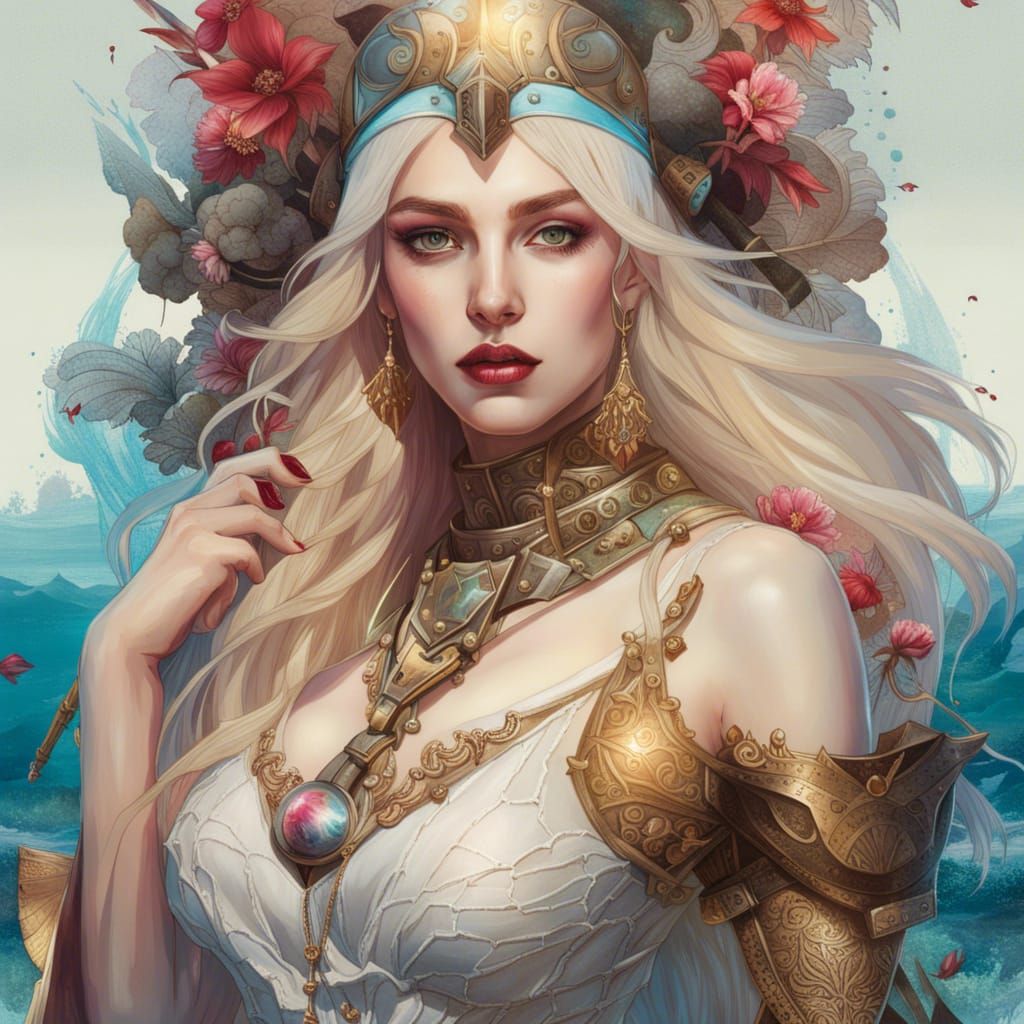 Gladiator Portrait in Digital Fantasy Art Style