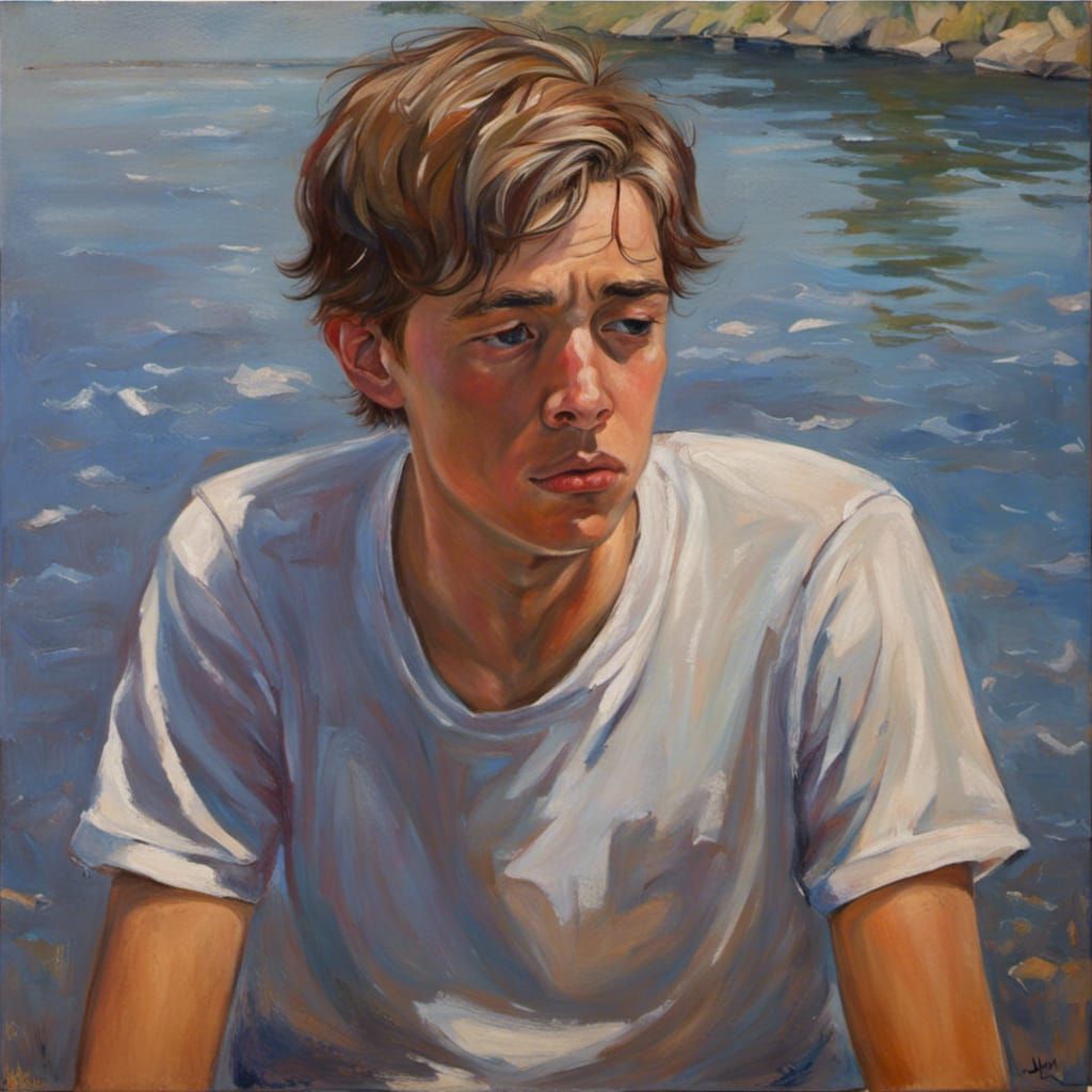 Teenage Sadness: An Oil Painting