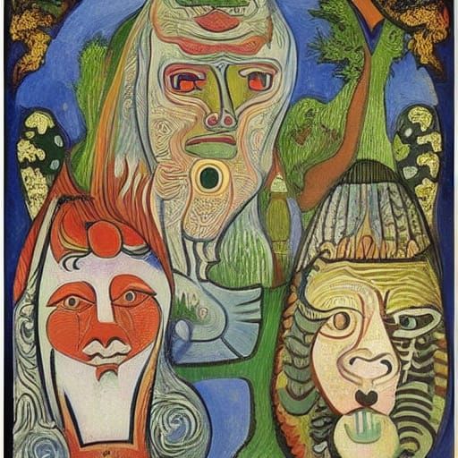 Surreal Faces on Houses and Catfish in Bilibin and Picasso S...