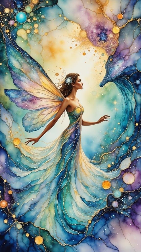 Ethereal Mermaid in Whimsical Waves