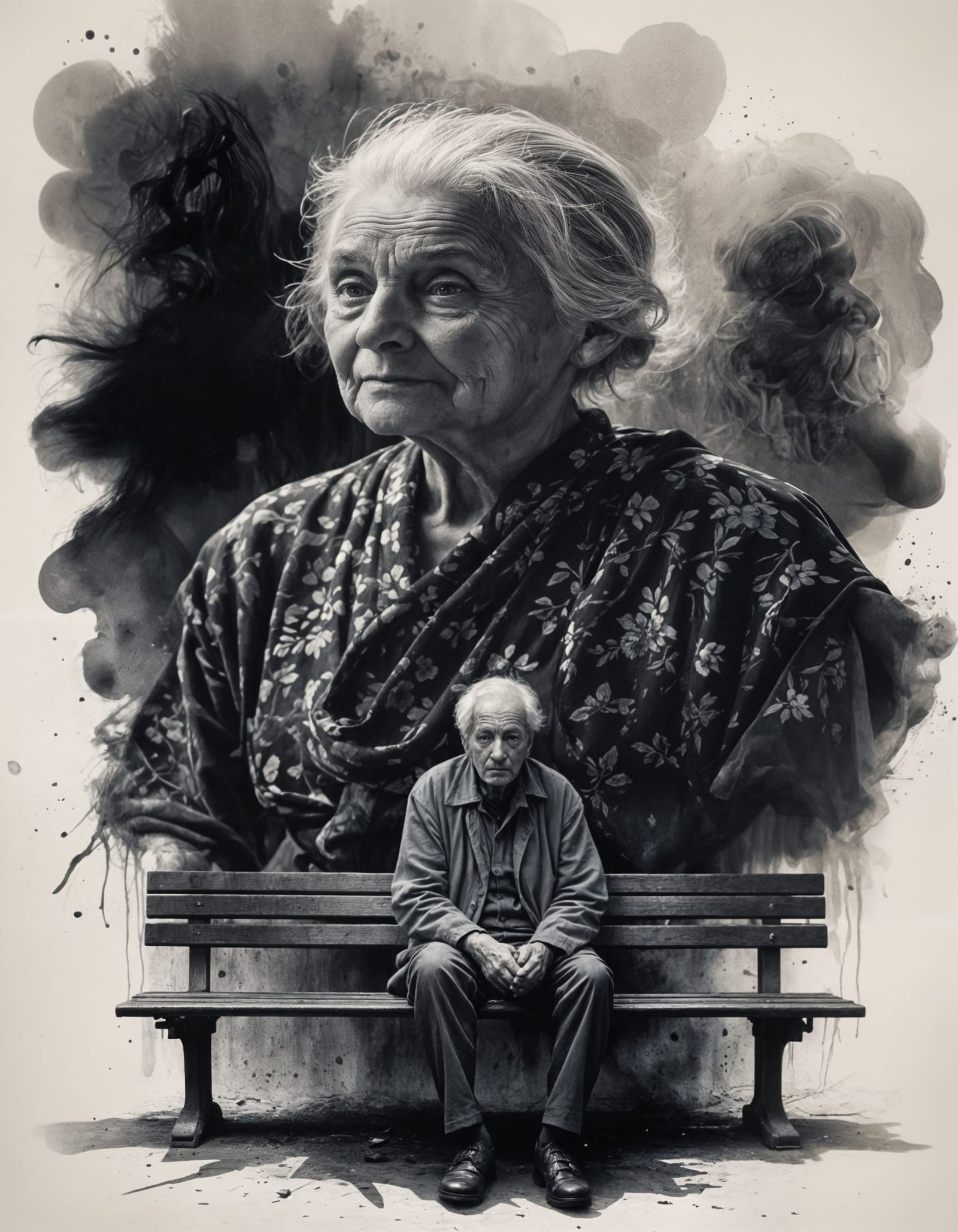 Ethereal Portrait of a Grieving Husband