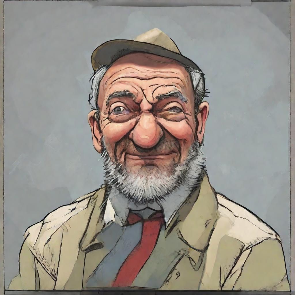 AI Generated Image of a Curmudgeon
