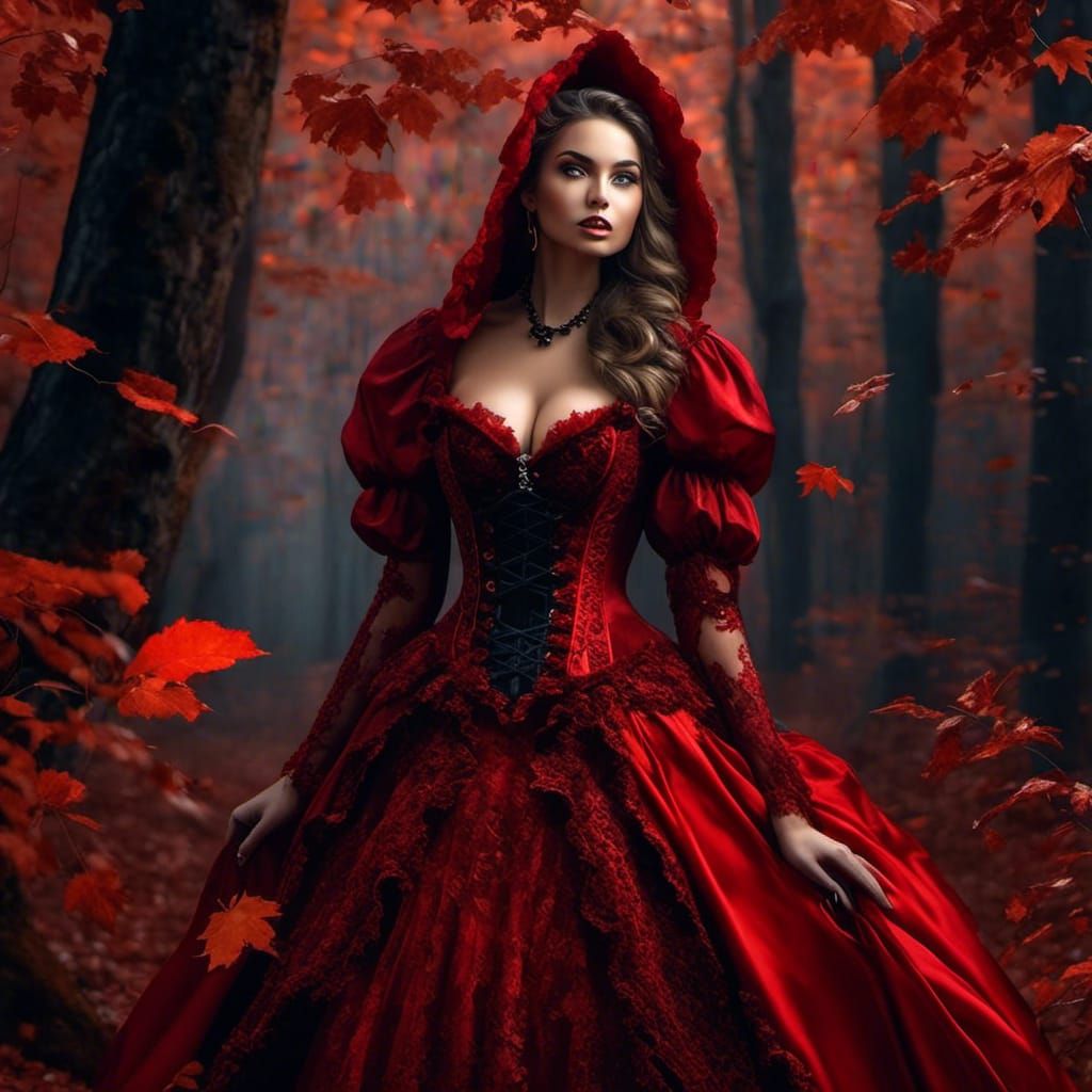 Gothic red riding hood