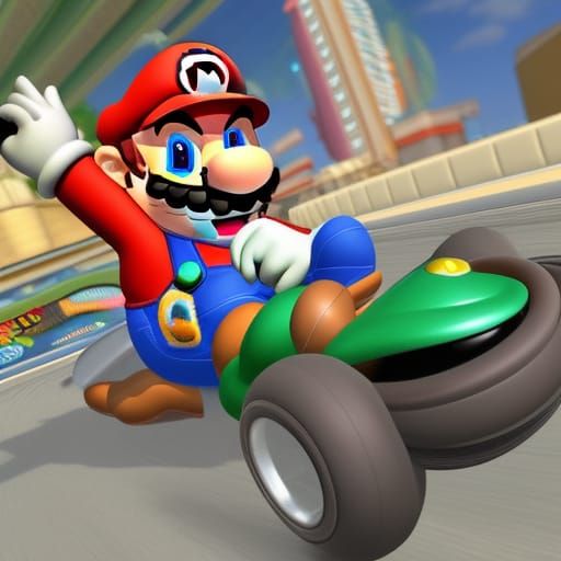 Mario in a Professional Photography Style