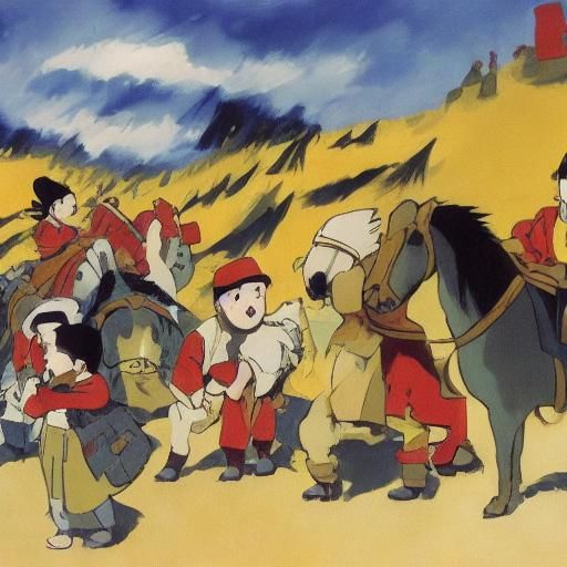 Cossacks Reimagined in Animated Fauvist Style