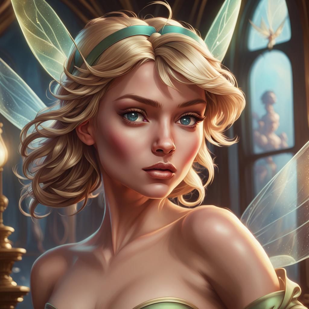 Captain Seduces Tinkerbell: Hyperdetailed Portrait
