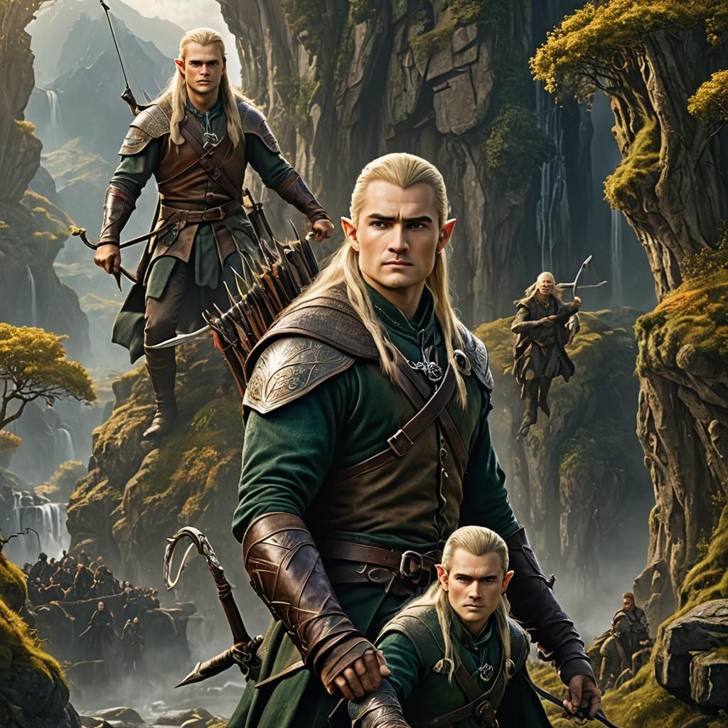 Legolas from Lord of the Rings: Matte Painting