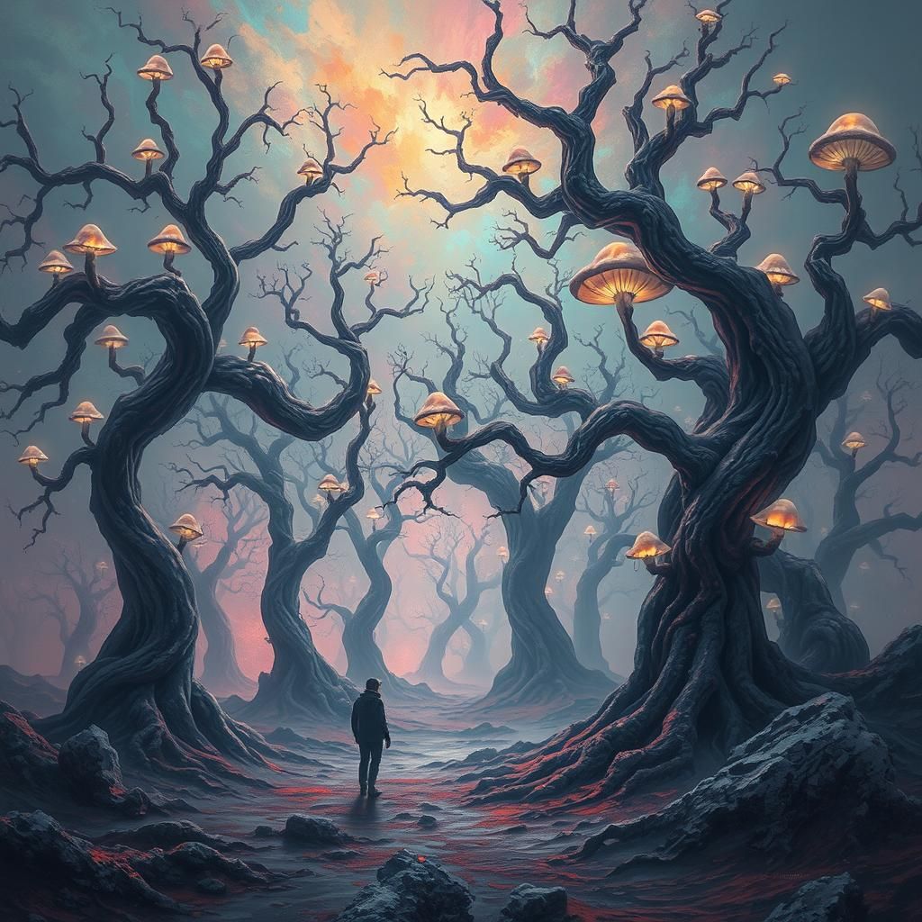 a dream of dreams dreamscape altered reality trees dreaming