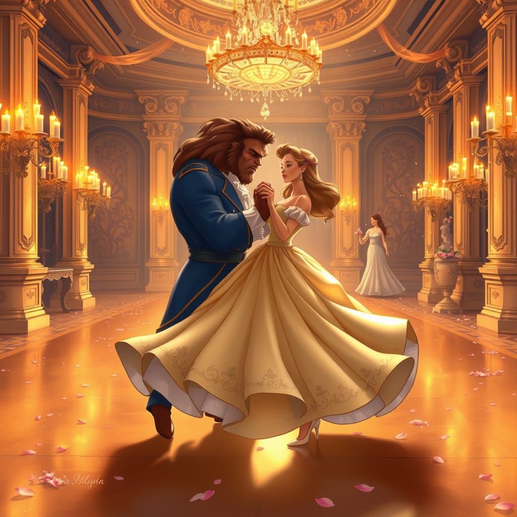 Beauty and the Beast Ballroom Dance, Whimsical Style