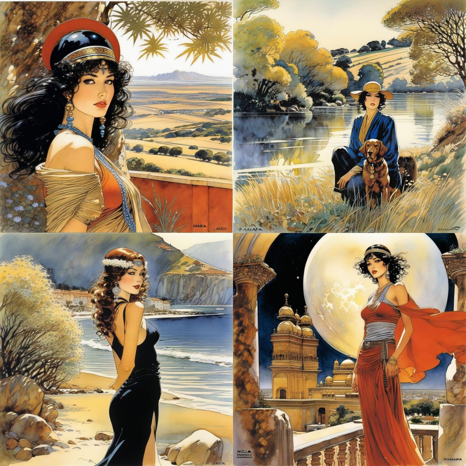 Sensual Comic Book Art Illustration