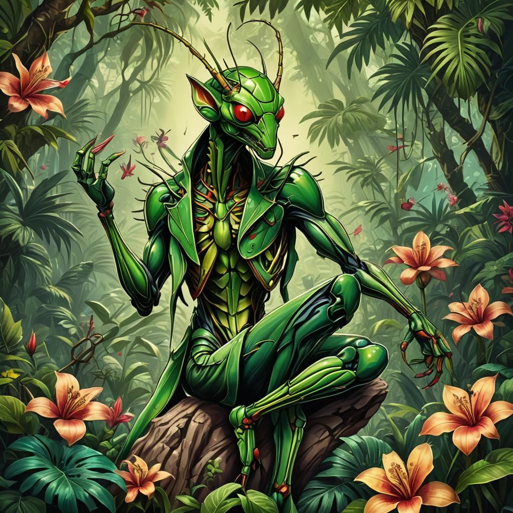 Green Lantern Praying Mantis