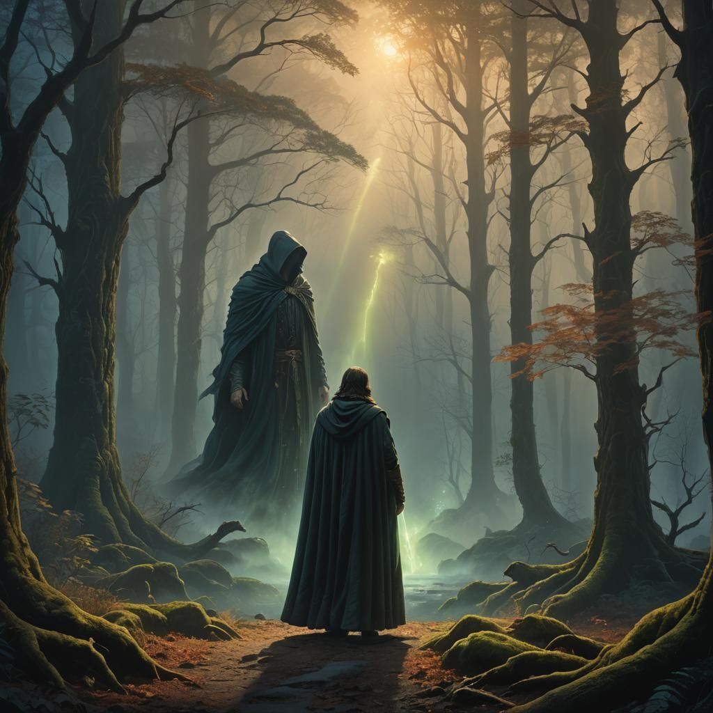 Mystical Forest Portal: Dreamy Surreal Concept Art