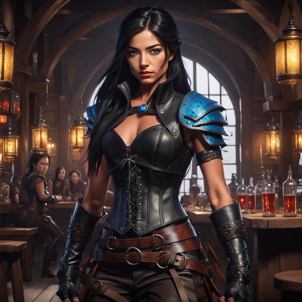 Japanese Rogue Thief in D&D Tavern