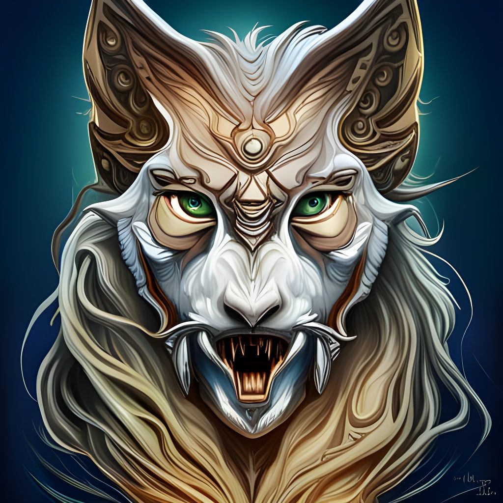 Hyperrealistic Wolf Portrait with Splash Art Elements