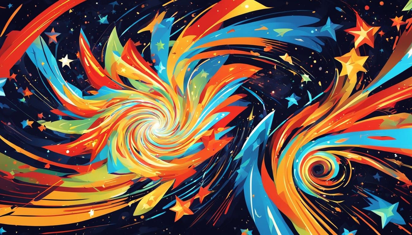 Cosmic Whirlwinds in Primal Colors