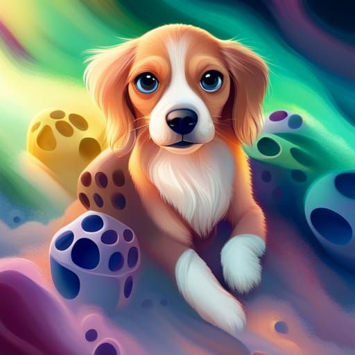 Dog Mom Life in Playful 3D Style