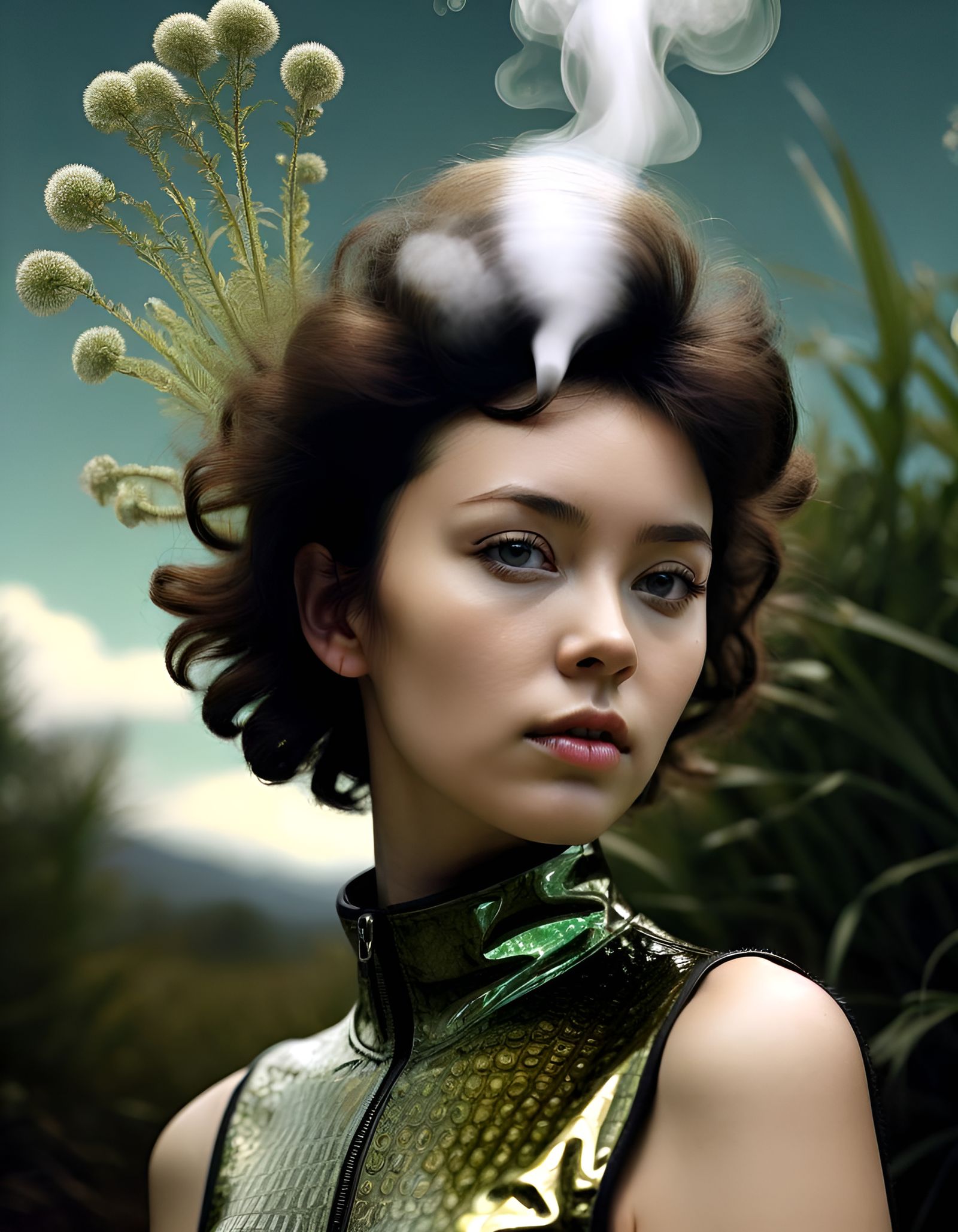 Steamfunk Holoportrait in 3D Lo-fi Style