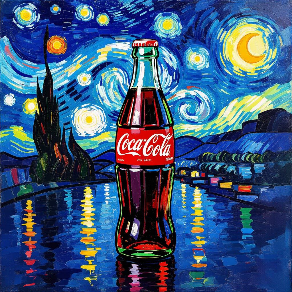 Vibrant Abstract Art in Impressionist Style