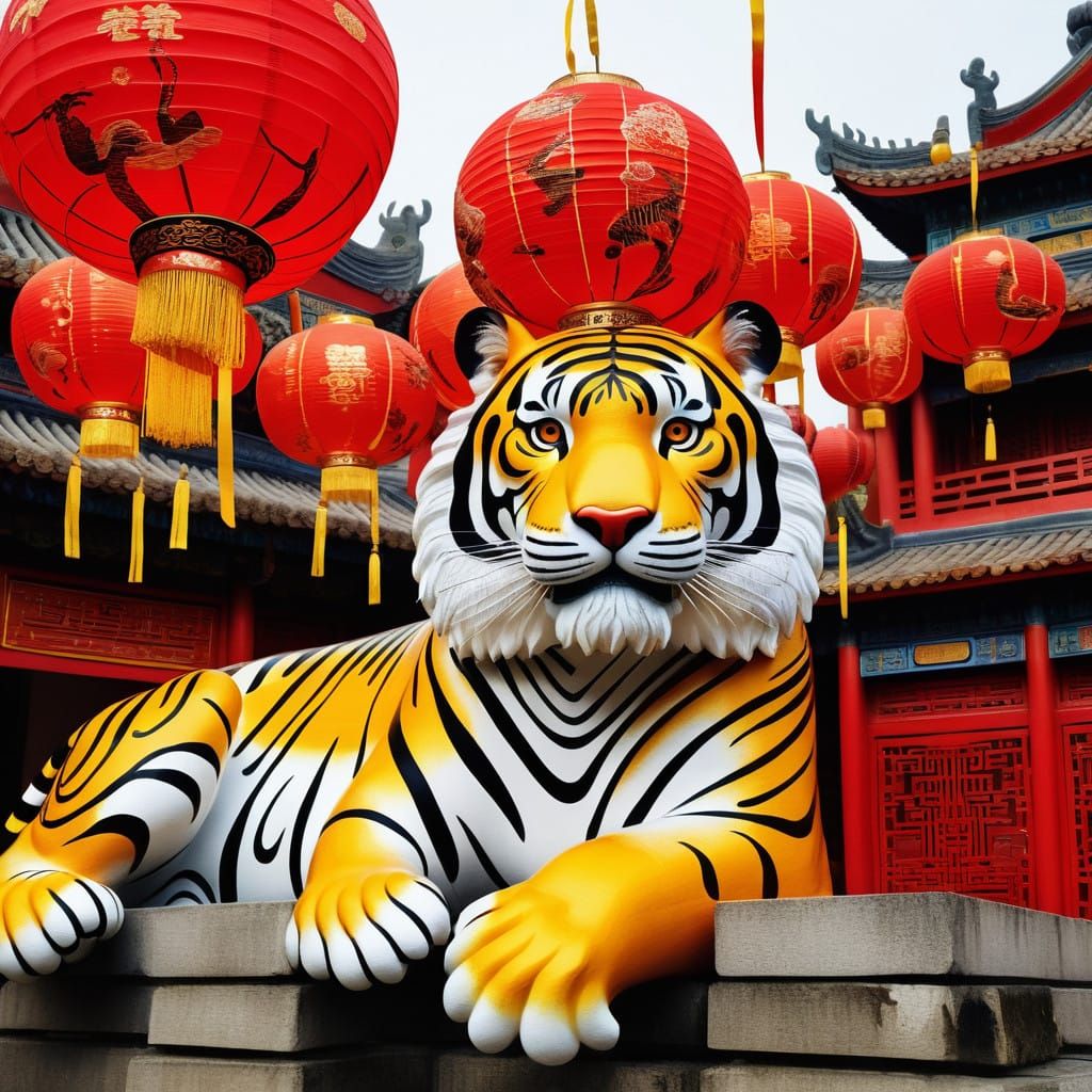 Tiger Amidst Golden Smoke, Ancient Chinese Architecture
