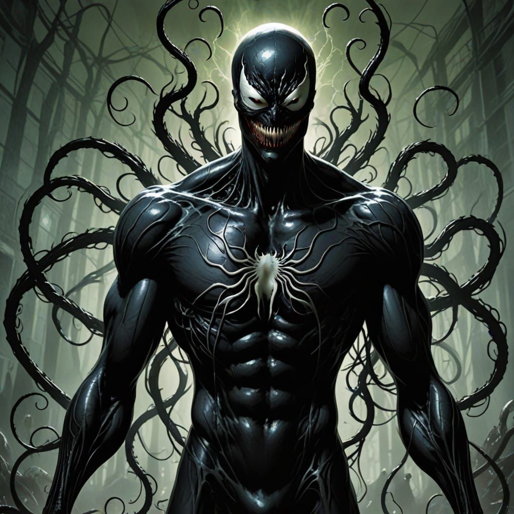 Slender Man Infected by Venom Symbiote