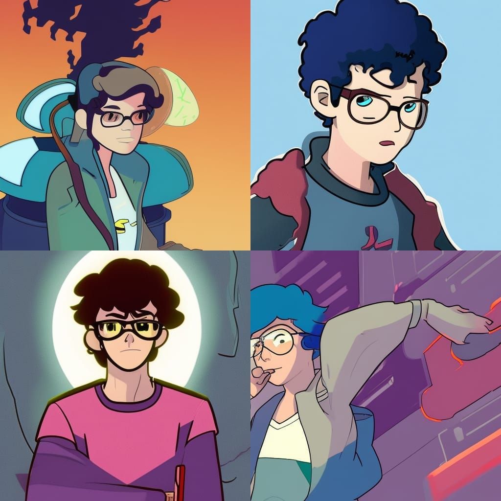 Finn the Human as Cyberpunk Cyborg in Neon City