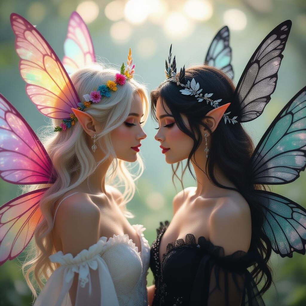 Ethereal Fairies in Harmonious Photo