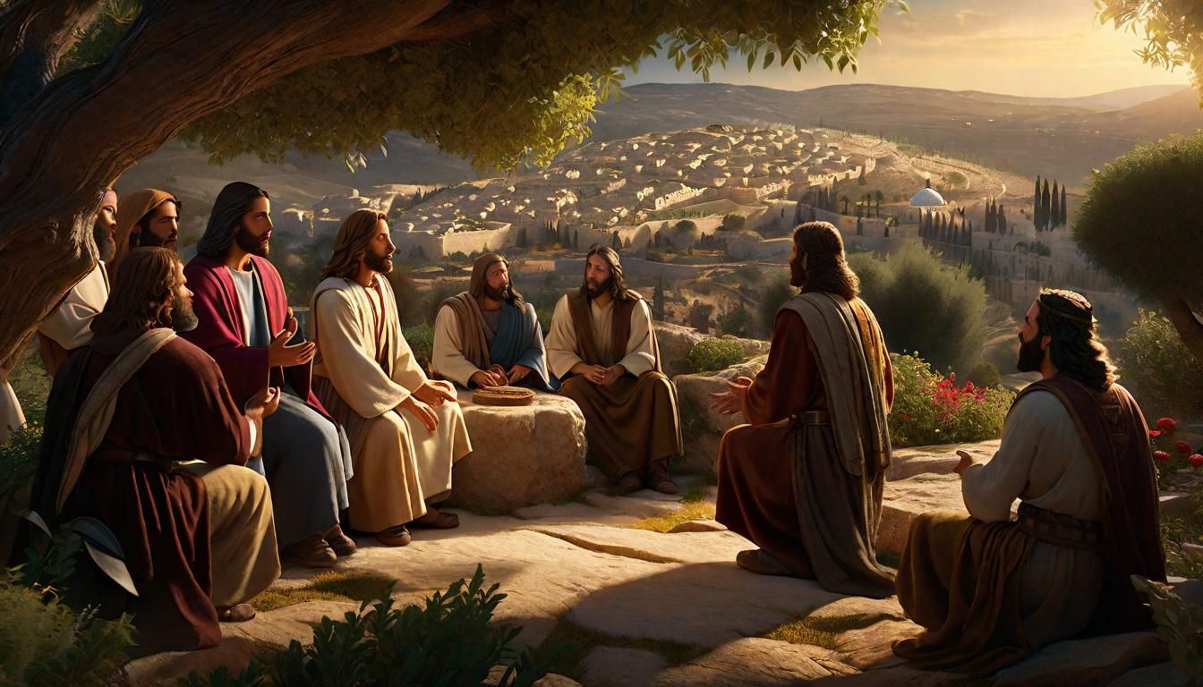 Jesus Teaches Disciples: Matte Painting in Unreal Engine