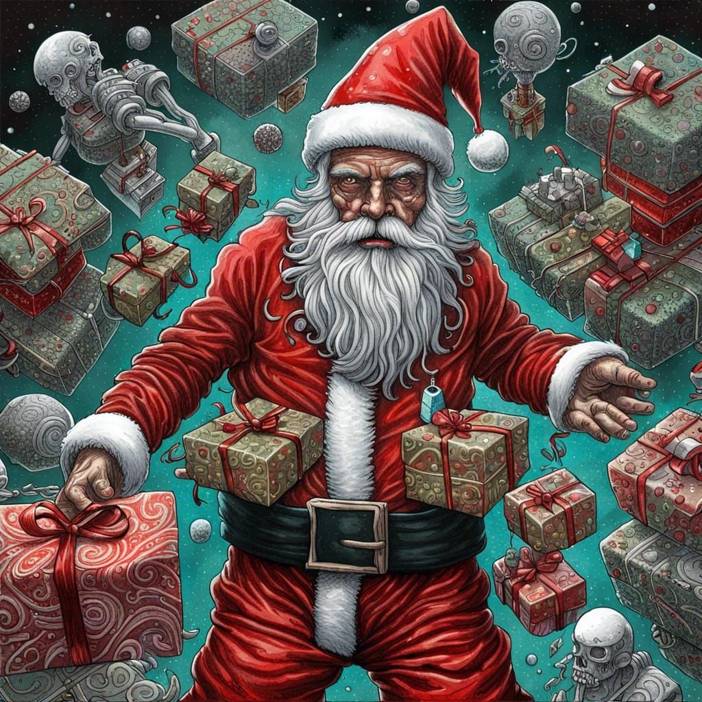 Cyborg Santa Steals Presents: Sci-Fi Surrealism