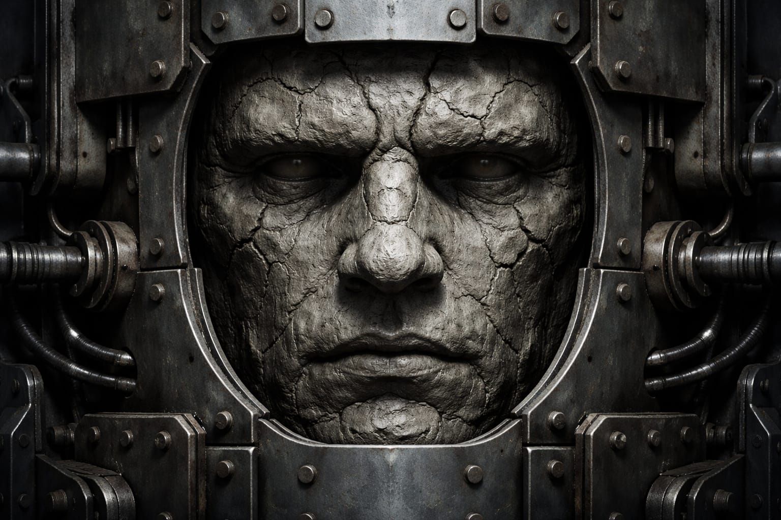 Concrete cold face cased in steel