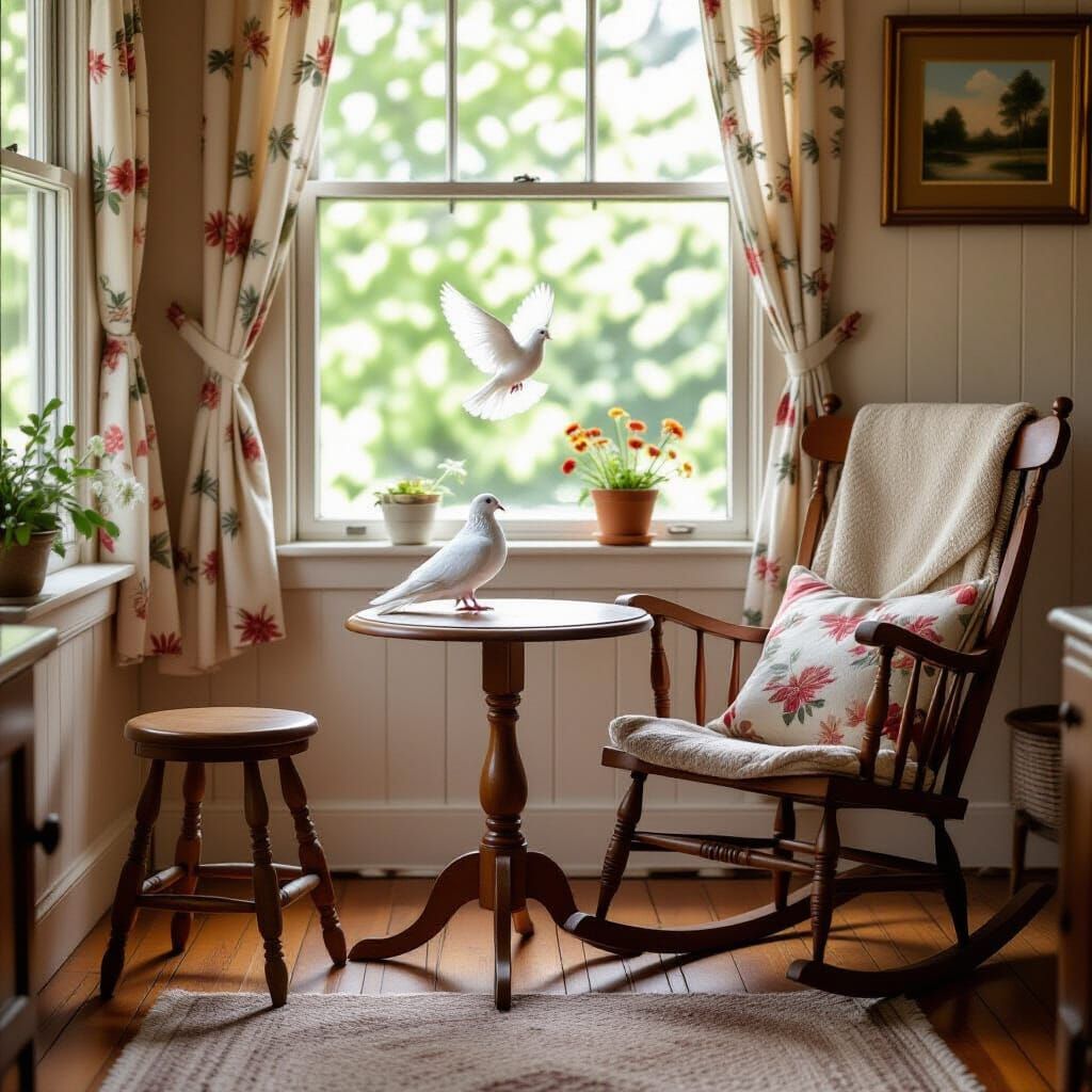 Grandparent's Home: A Nostalgic Summer Evening