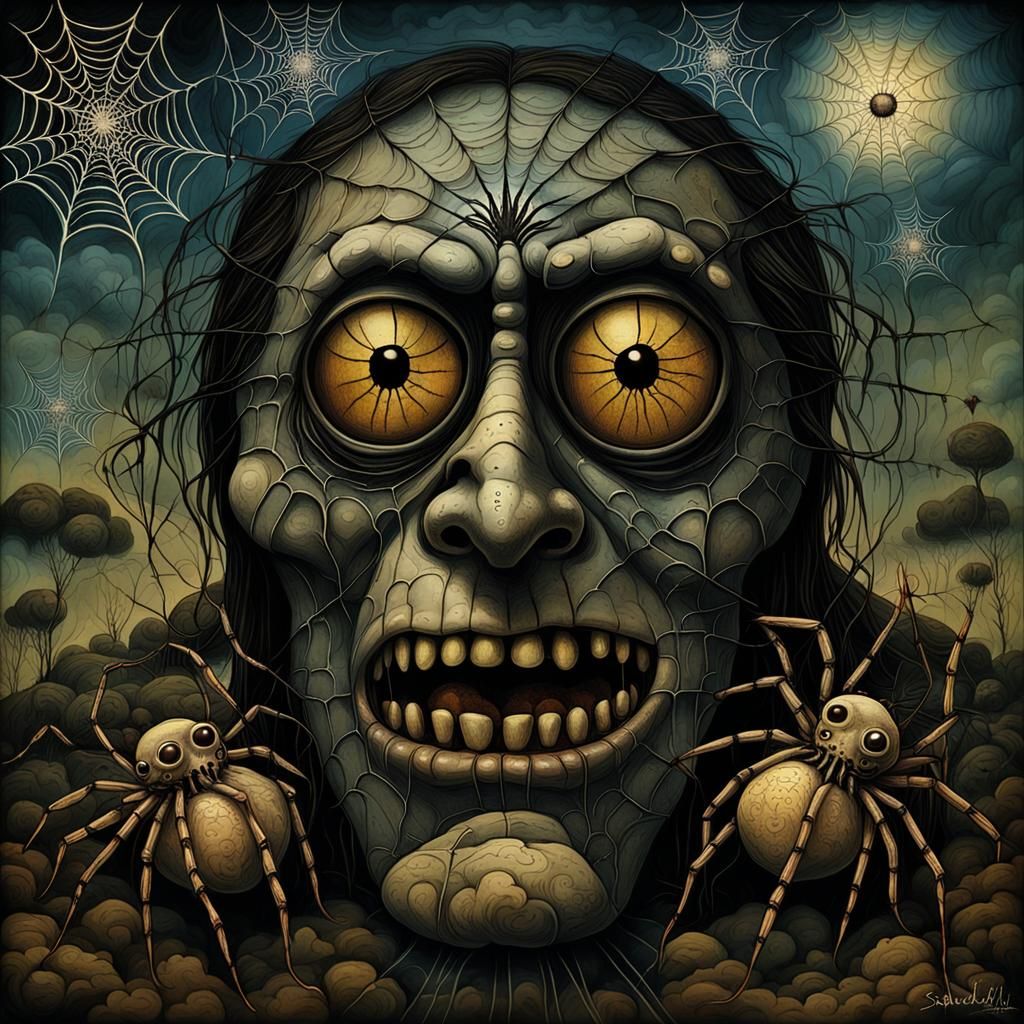 Pagan's Shame: Surreal Spiderweb Eye Horror