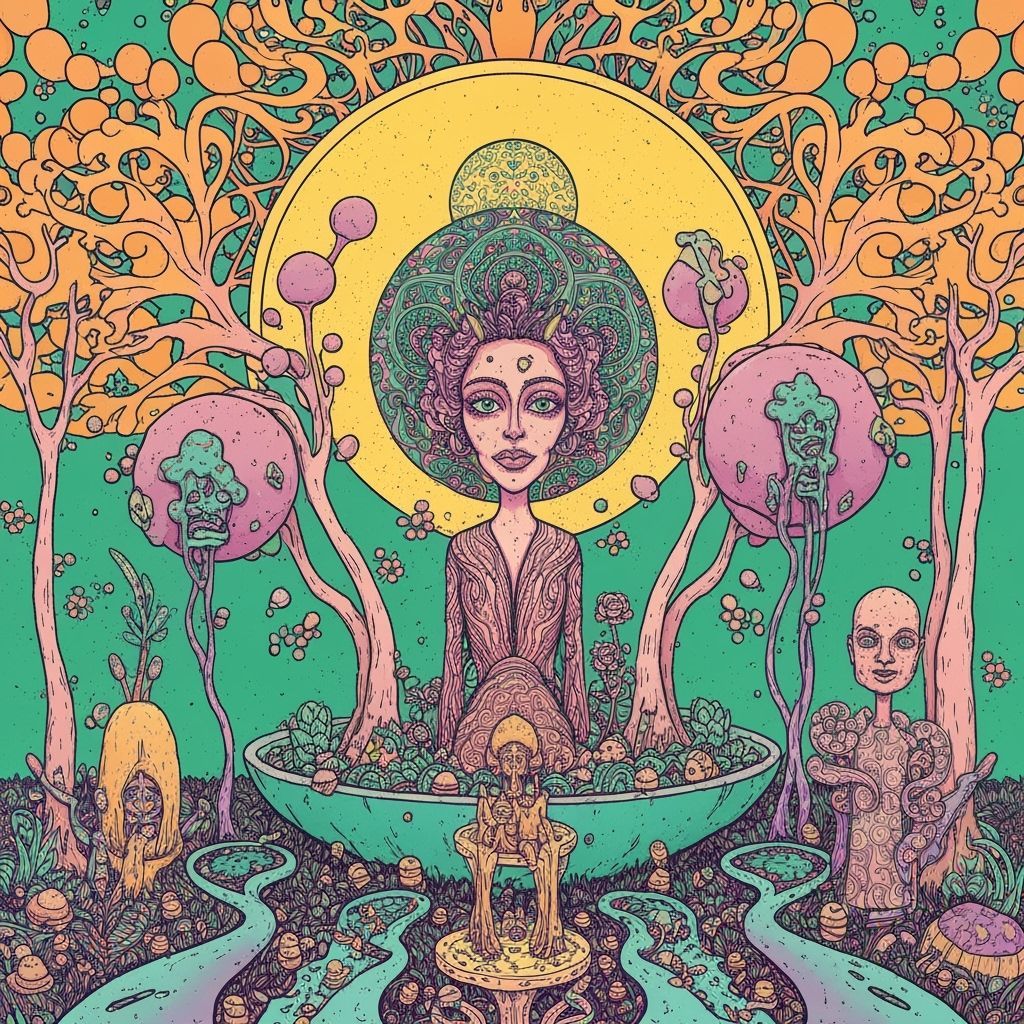 Whimsical Psychedelic Dreamscape