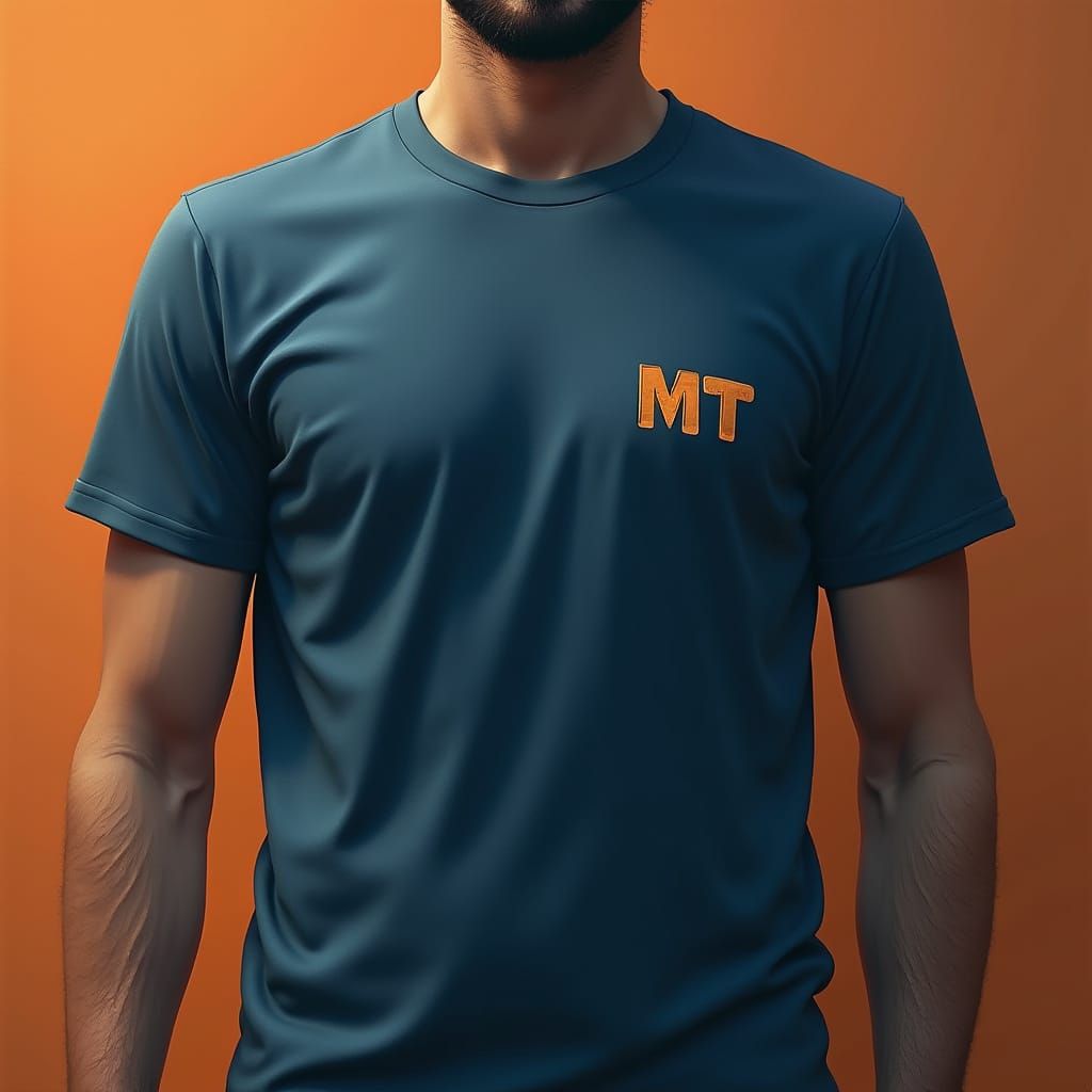 Modern Fantasy T-Shirt with Detailed Logo in Matte Painting ...