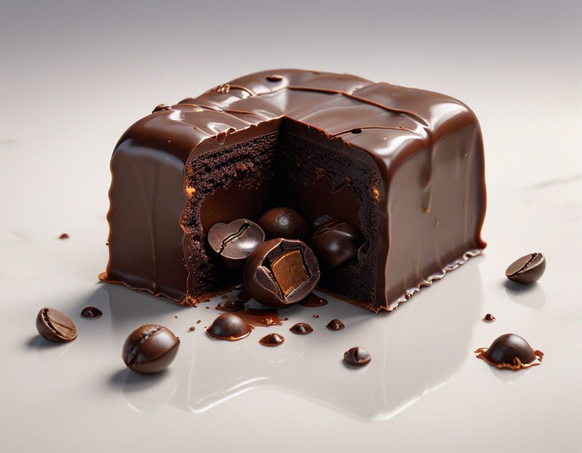 Decadent Chocolate Candy with Creamy Oozing Filling